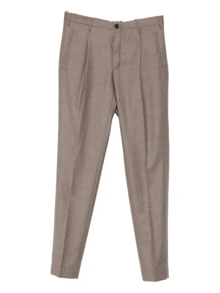 Pantaloni Incotex plisate maro