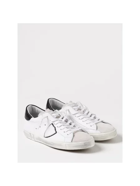 Sneakersy Philippe Model skórzane do tenisa białe