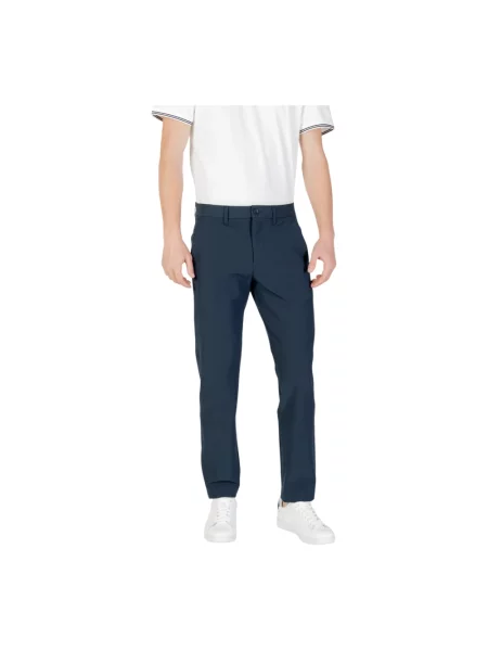 Skinny spodnie Hugo Boss casual ze stretchu niebieskie