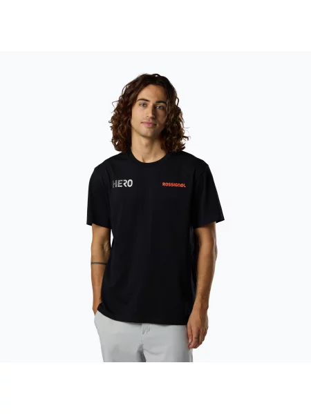 Tricou pentru bărbați Rossignol Hero Tee black negru