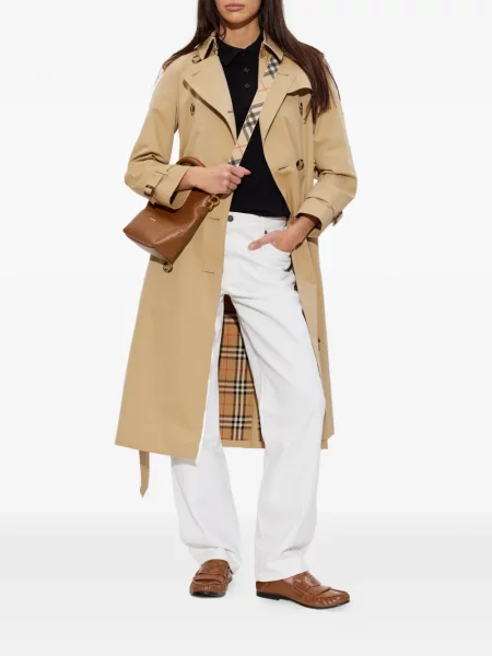 Поло тениска Burberry бродирана черно
