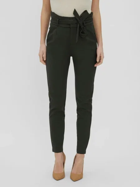 VERO MODA Pantaloni Eva închis verde