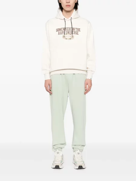 Hanorac cu glugă Aape By A Bathing Ape cu imagine alb