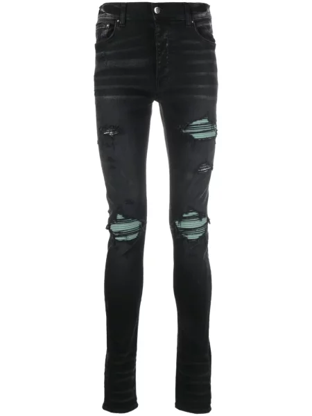 Skinny fit traperice Amiri s izrezima crna