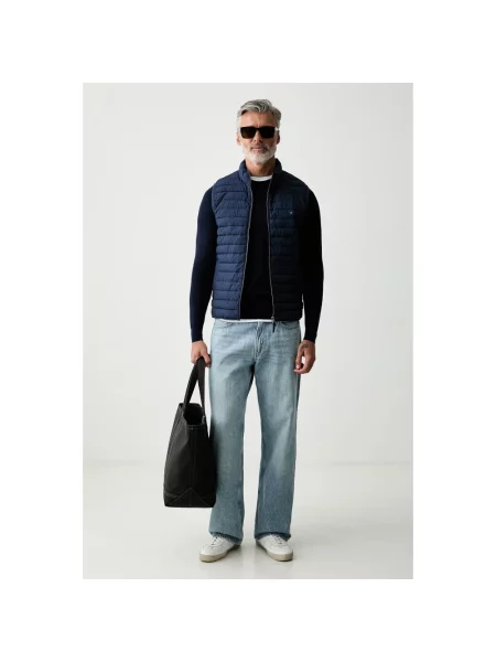 Sweter Hackett wełniany niebieski