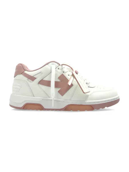 Sneakersy Off-white skórzane biznesowe białe