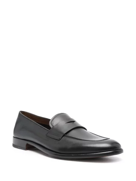 Kožené loafers Fratelli Rossetti černé