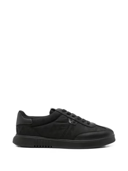 Sneakerși Emporio Armani cu imagine negru