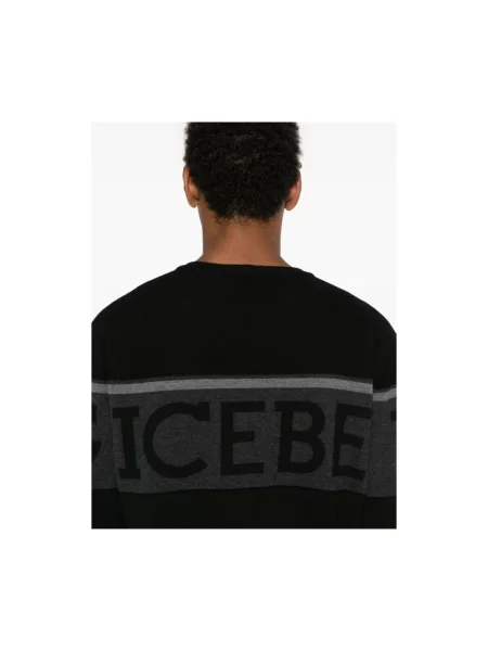 Sweter Iceberg z logo czarny