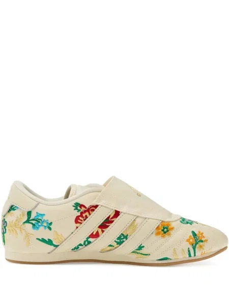 Sneakerși Adidas Superstar cu model floral cu șireturi din dantelă negru
