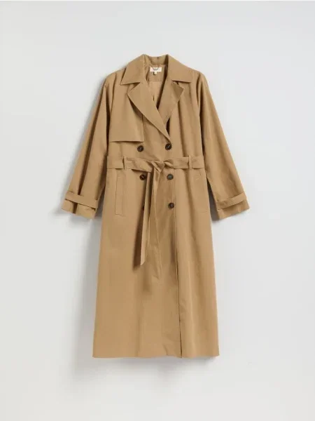 Reserved Trencz z beżowy