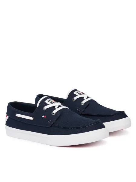 Tenisice Tommy Hilfiger Th Boat Vulc Sneaker Canvas Tamnoplava