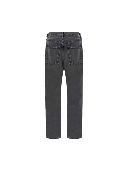 Jeansy straight leg Haikure z 5 kieszeniami czarne