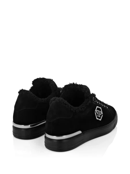 Маратонки Philipp Plein с връзки с дантела черно