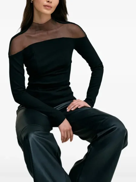 Top Marcella lung negru
