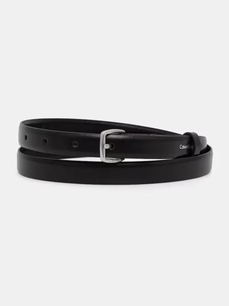 Calvin Klein pásek dámský kožený černý