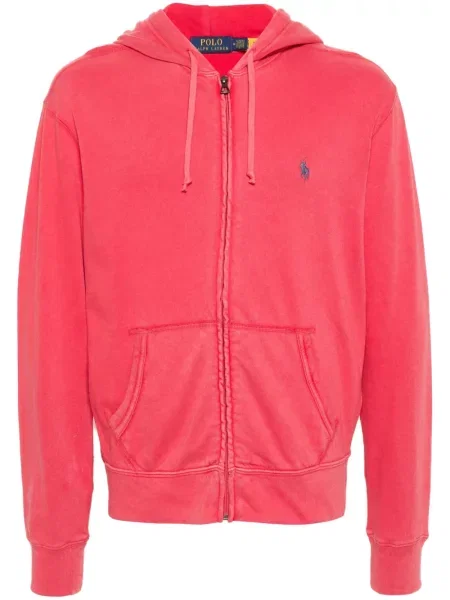 Hedvábné polotričko Polo Ralph Lauren červené