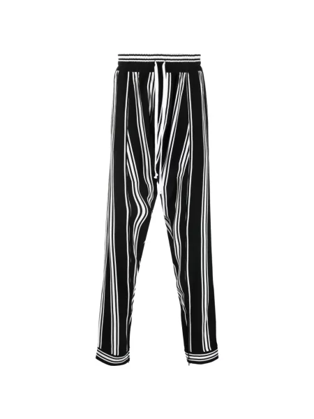 Pantaloni Tessitura cu dungi negru