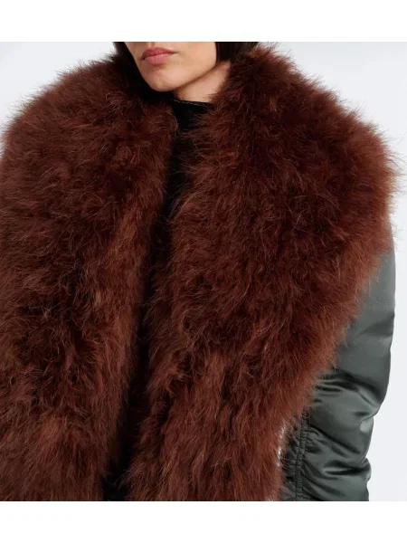 Geacă bomber Gucci de mătase verde