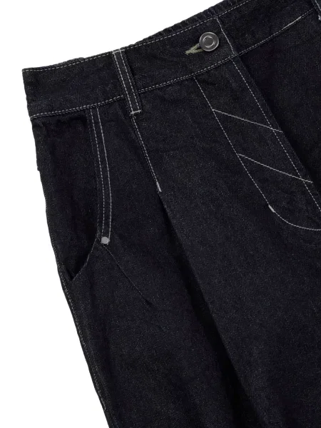 Blugi Studio Tomboy cu picior lat albastru