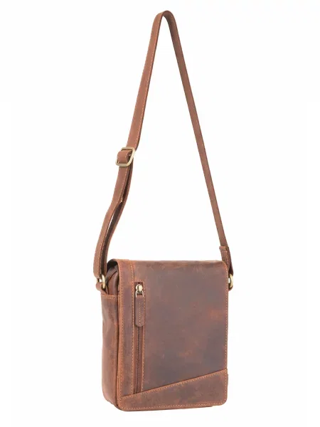 Кожаная сумка Visconti коричневая