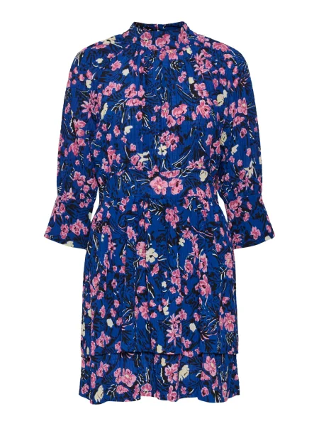 VERO MODA Šaty Gunna tmavě modrá / fuchsiová / růže / černá bílá