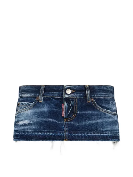 Fusta mini Dsquared2 rupți albastru