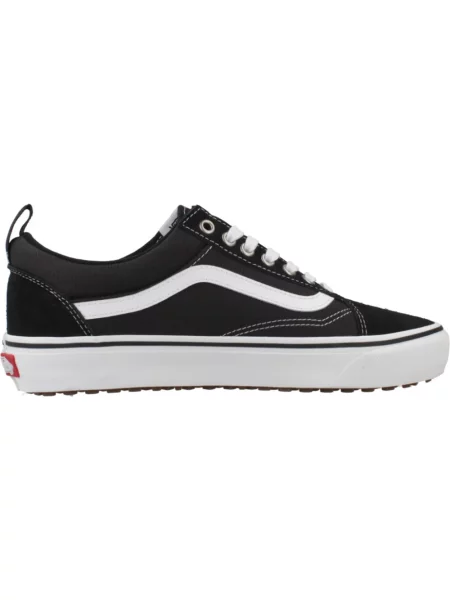 Ocieplane sneakersy Vans Old Skool skórzane czarne
