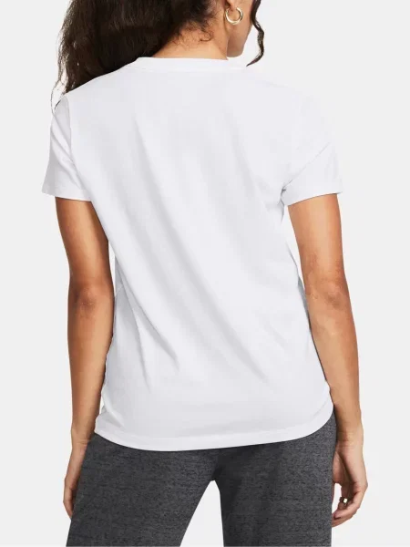 Dámske tričko Under Armour Rival Core hydro white/black biela