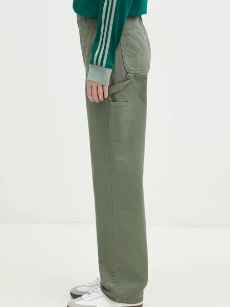 Carhartt WIP pantaloni Pierce Pant Straight femei fason chinos high waist verde