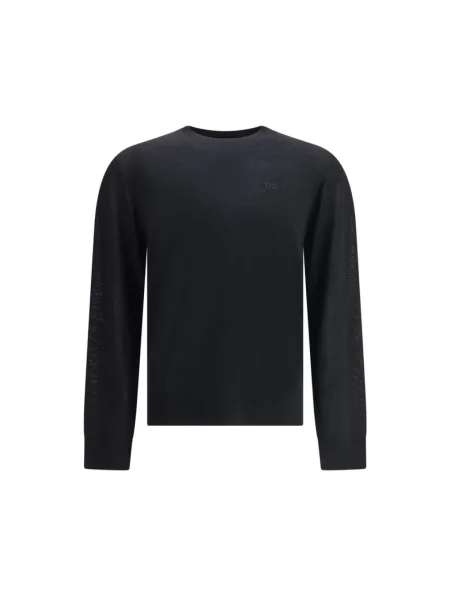 Sweter Dsquared2 wełniany czarny