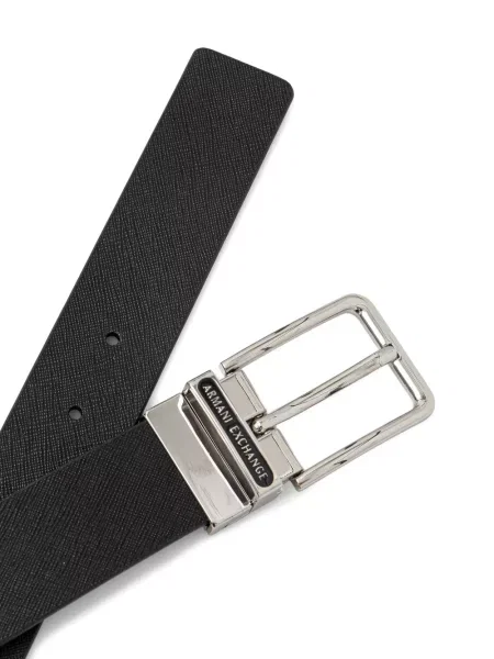 Curea Armani Exchange cu autograf negru