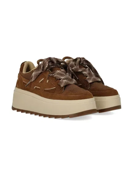 Sneakersy Ash zamszowe brązowe