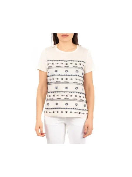 Weekend Max Mara Koszulki Kobieta M Hafty na T-shirty i Pola biały