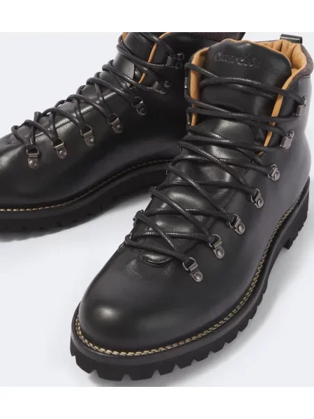 Botine Church's din piele negru