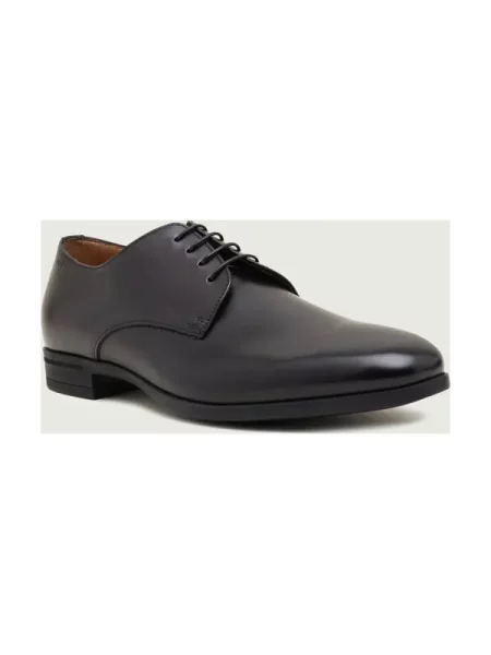 BOSS BLACK De piele pantofi derby Kensington negru