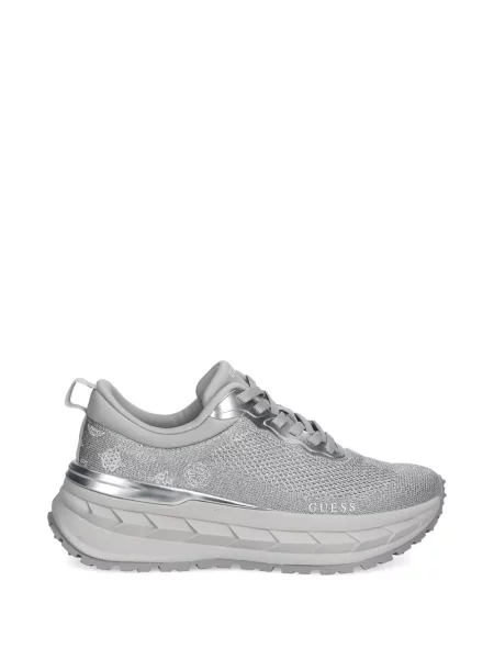 Sneakerși Guess cu autograf gri