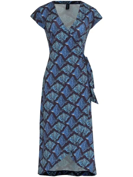 Sukienka midi Lygia & Nanny do kolan garniturowa niebieska