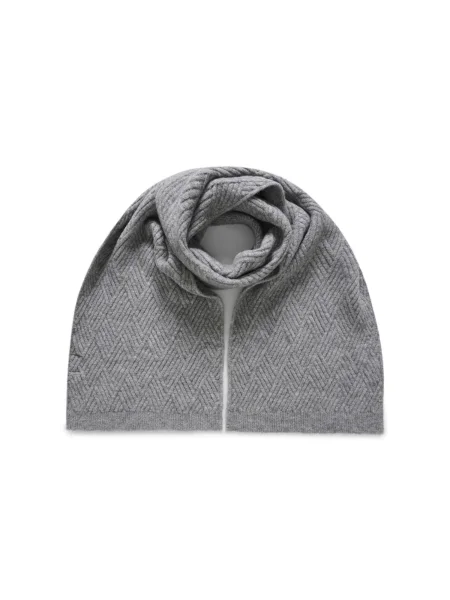KAFFE CURVE Fular Gemma amestecat gri