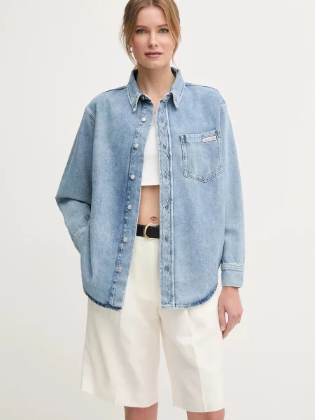 Felső Calvin Klein Jeans kék