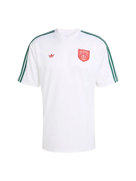 ADIDAS ORIGINALS Póló Roses sötétzöld / piros fehér