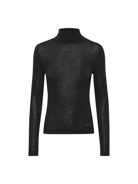 Sweter z golfem Inwear z długim rękawem do golfa czarny