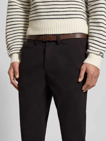 Spodnie materiałowe o kroju slim fit z odpinanym Model „Marco” Jack & Jones czarne