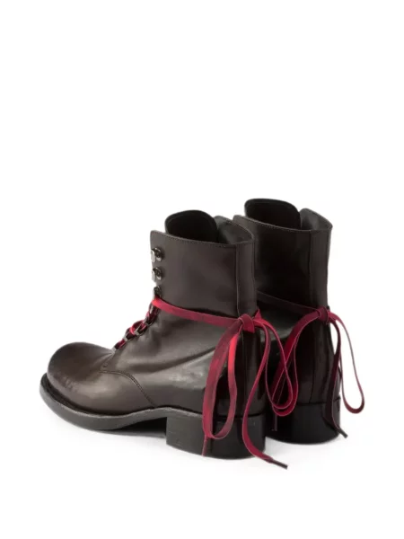 Botine Prada din piele maro