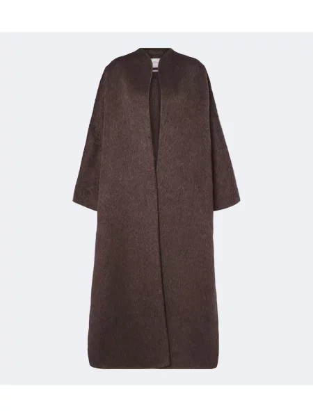 Palton Max Mara de mohair maro