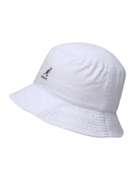 KANGOL Pălărie maro / alb