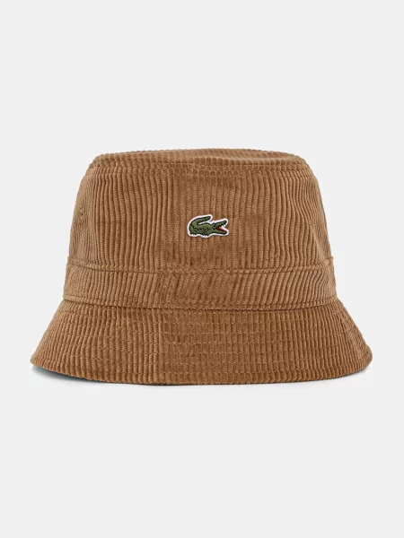 Šešir od samta Lacoste smeđa