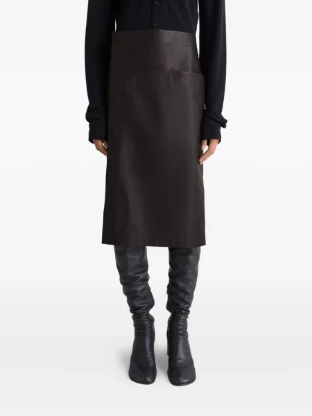 Fustă din piele Lemaire negru
