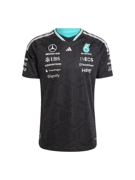 ADIDAS PERFORMANCE Tricou funcțional Mercedes Amg Petronas Formula 1 Team Driver albastru aqua / negru alb