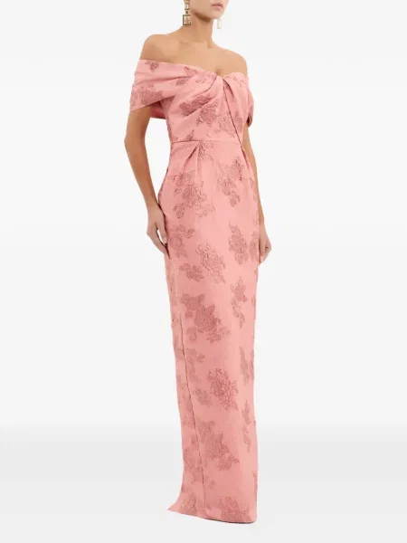 Rochie maxi Rebecca Vallance cu model floral roz